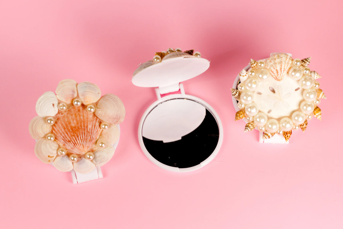 Sea Shell Compact Mirror